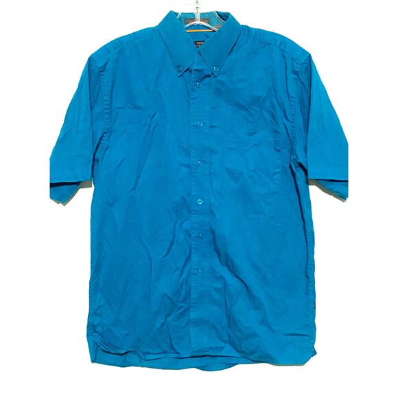 NoNo Maldonado Blue Single Needle Tailoring Button Down Pocket Shirt Mens Small - Picture 1 of 6